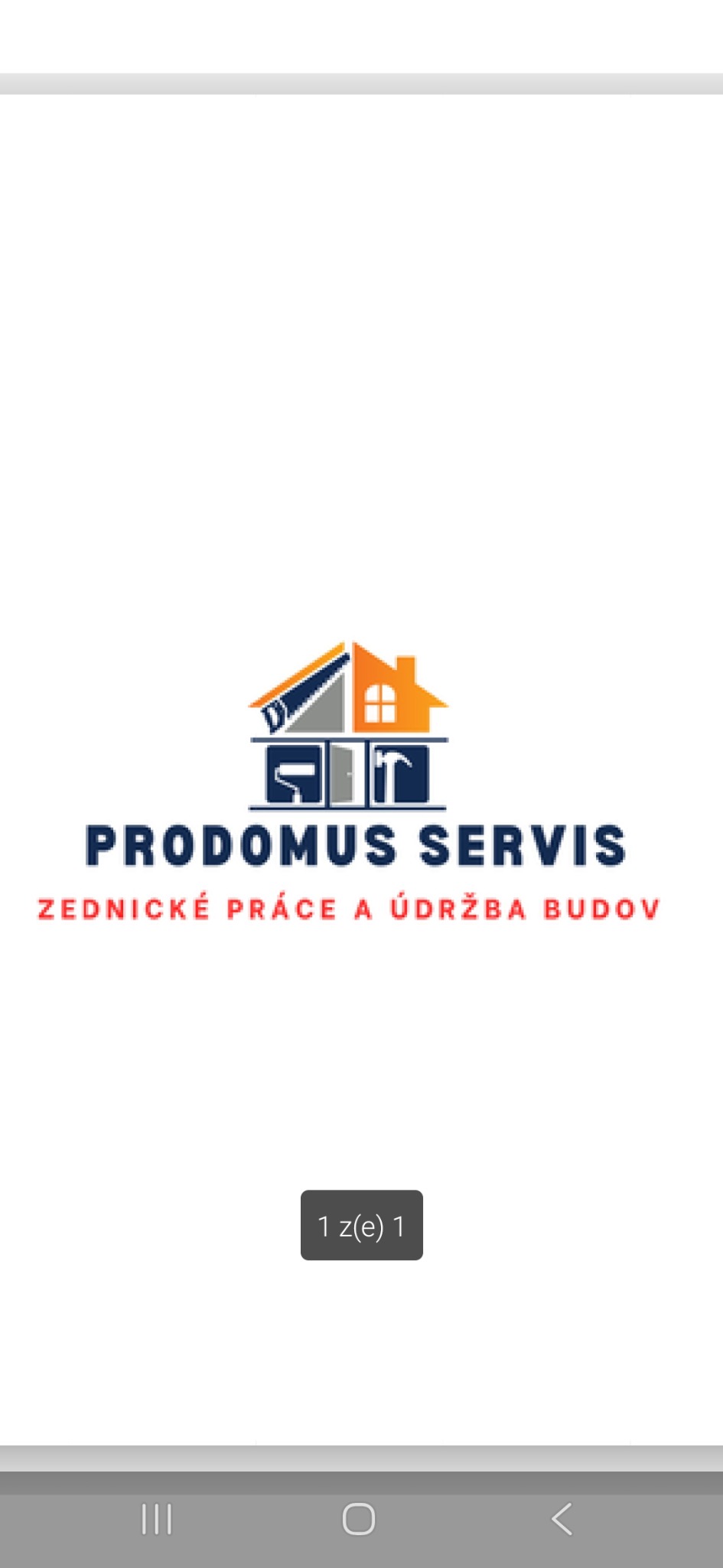 ProDomus servis — zednické práce a údržba budov